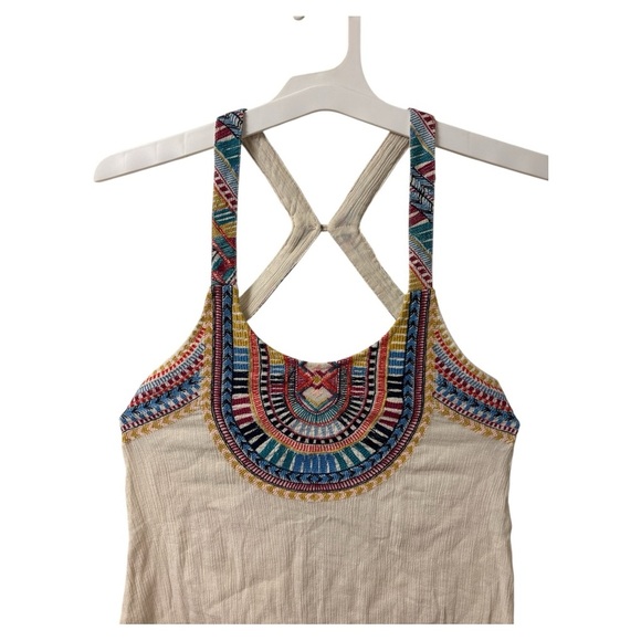 Billabong White Maxi Dress with Colorful Accents - Picture 2 of 9